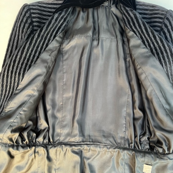Dimitri Couture Blazer - Black velvet striped 8 vintage - Excellent condition! - Picture 6 of 15